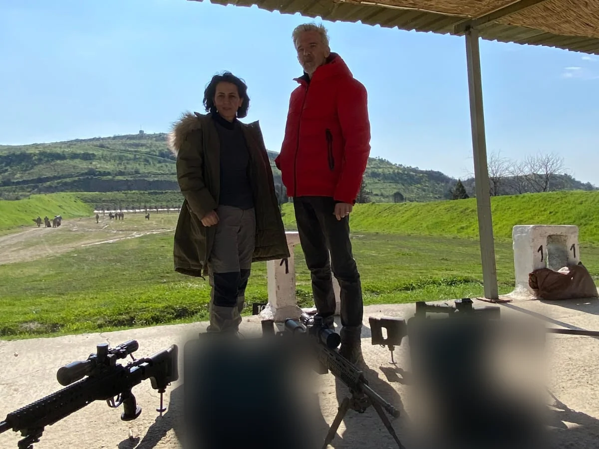 The AYZET team on a firing range during a system demonstration